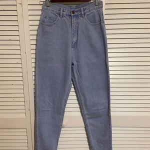 Vintage Mom Jeans with Back Zipper